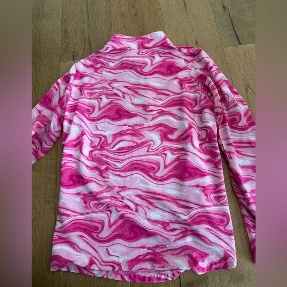 IBKUL Devin Hot Pink Quarter Zip Pullover Size M - Picture 8 of 9